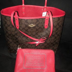 NWT Coach Purse & Wristlet